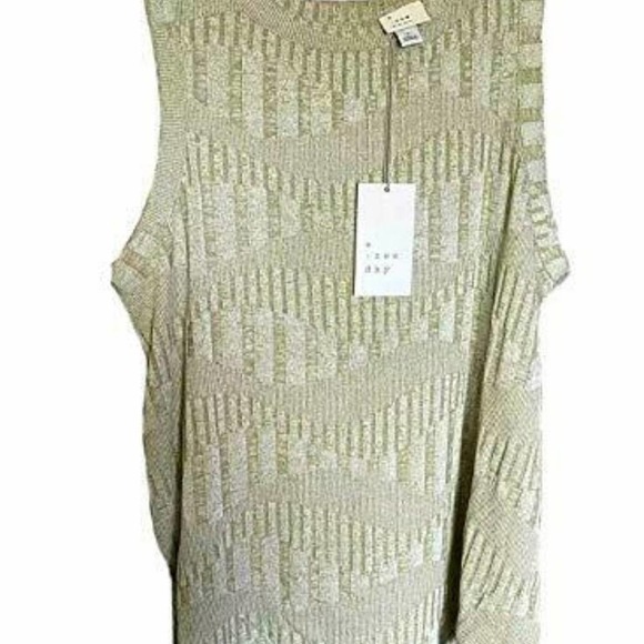 NWT Case Pack of 6 Jacquard Olive Green Sz M Tank Top - Picture 9 of 9